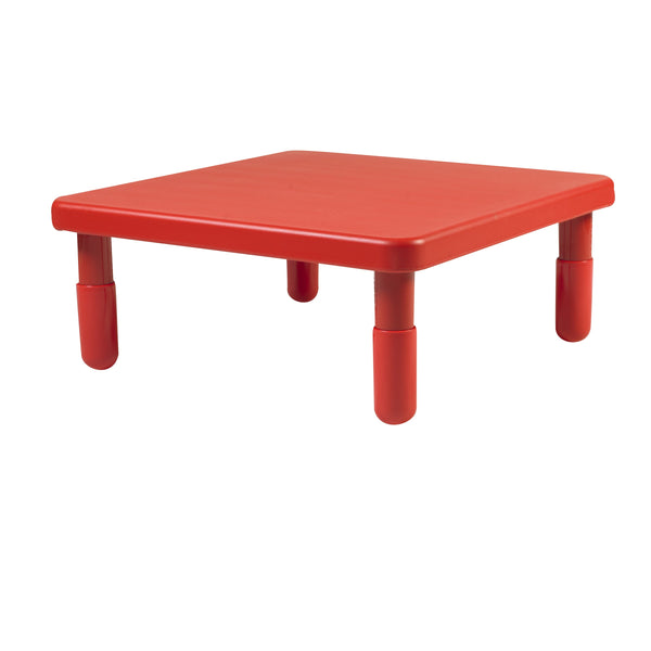 #45784 Value 28" Square Table - Candy Apple Red with 12" Legs