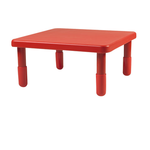 #45785 Value 28" Square Table Candy - Apple Red with 14" Legs