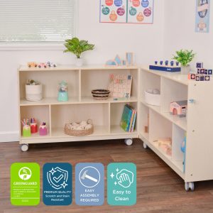 #60183 Mobile 30"H 2-Shelf Fold-N-Lock Storage - RTA