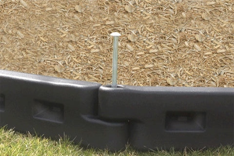 #59562 8" Playground Border with Spike, Black, 48-Pack