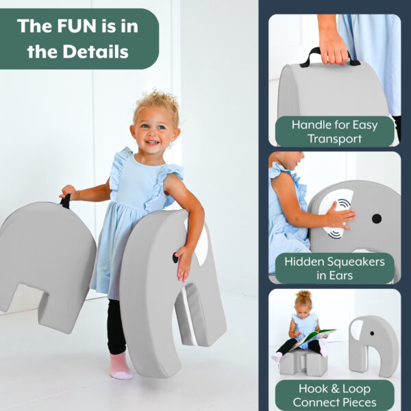 #60727 Elephant Seat - Gray