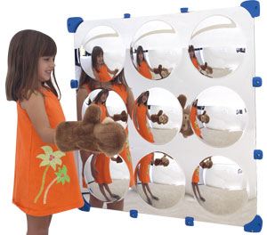 #9176 9 Bubble Maxi Mirror 32" Sq. - Single (Wall Hung)