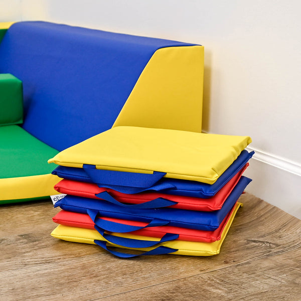 #9234 Set/6 Square Sit Upons (2 of Each Color)