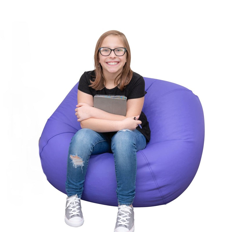 #59475 35" Round Bean Bag - Purple