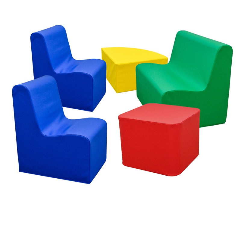 #60327 Large Contour Seating - Set of 5 - Rainbow