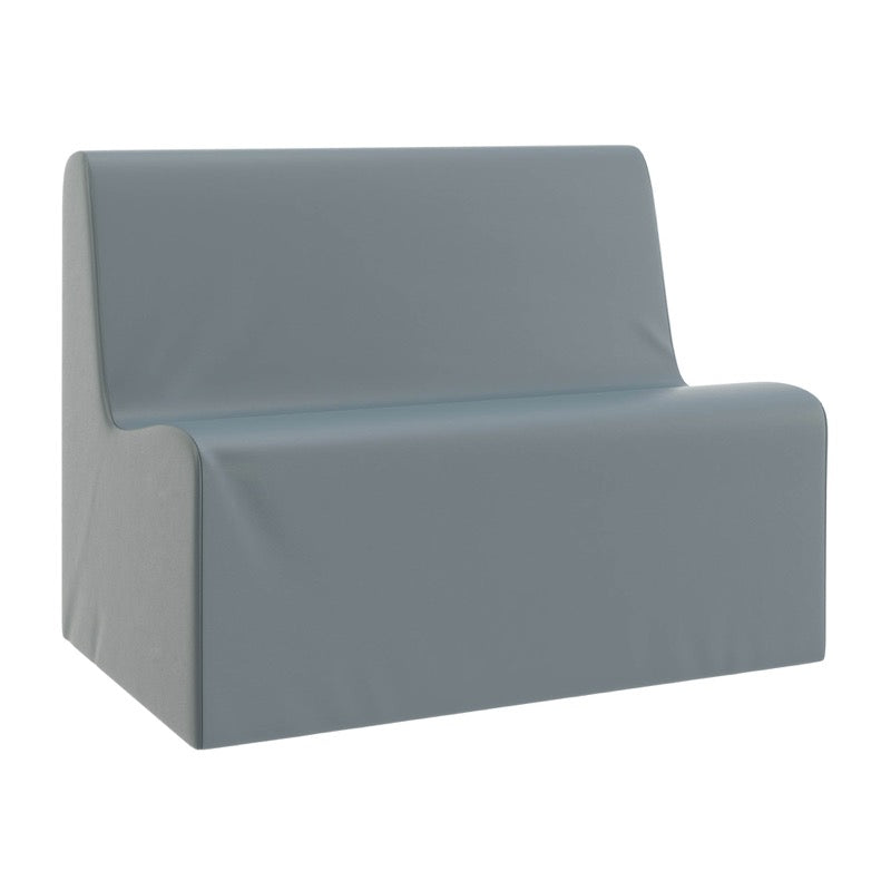 #60377 Sofá grande de contorno - Azul niebla