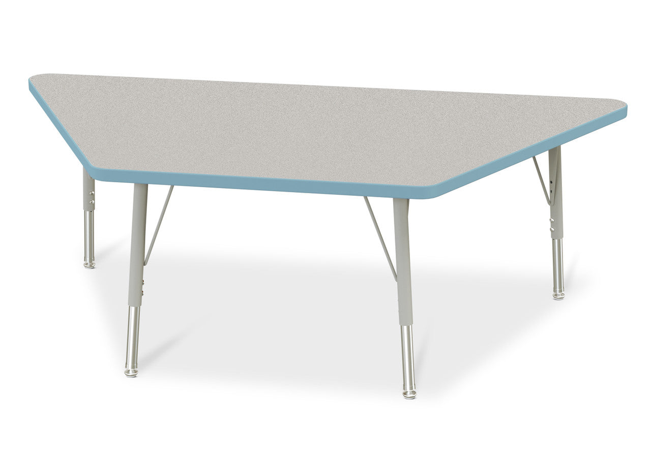 #1627 Berries® Trapezoid Activity Tables - 30" X 60", 15" - 24" Ht