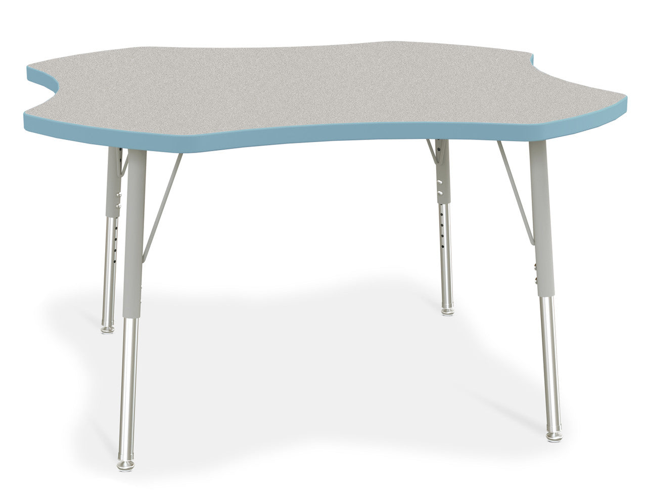 #1635 KYDZ ACTIVITY TABLE - FOUR LEAF - 48", 15" - 24" HT