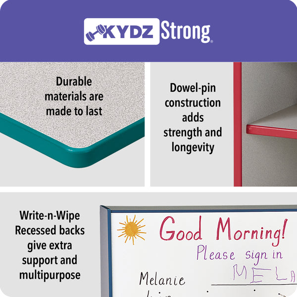 #1272 Rainbow Accents® Stacking Lockable Lockers - Double Stack