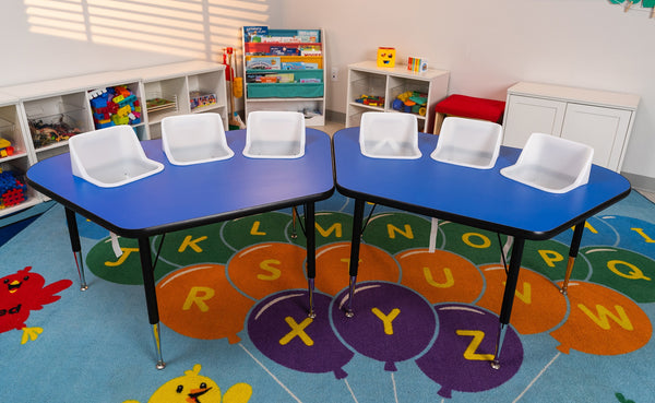 #60613 Pair of Toddler Tables 3 seat feeding tables.
