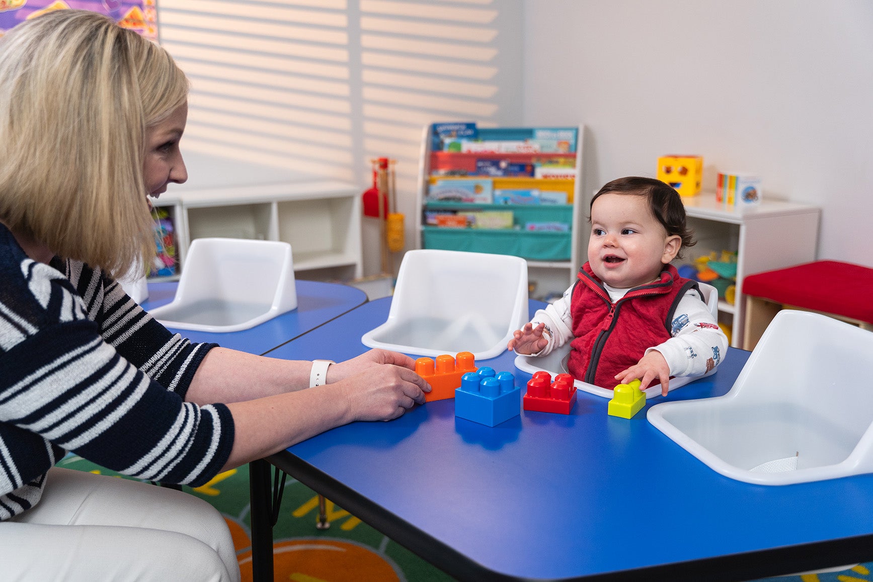 #60612 Toddler Tables 3-Seat Modular Feeding Table