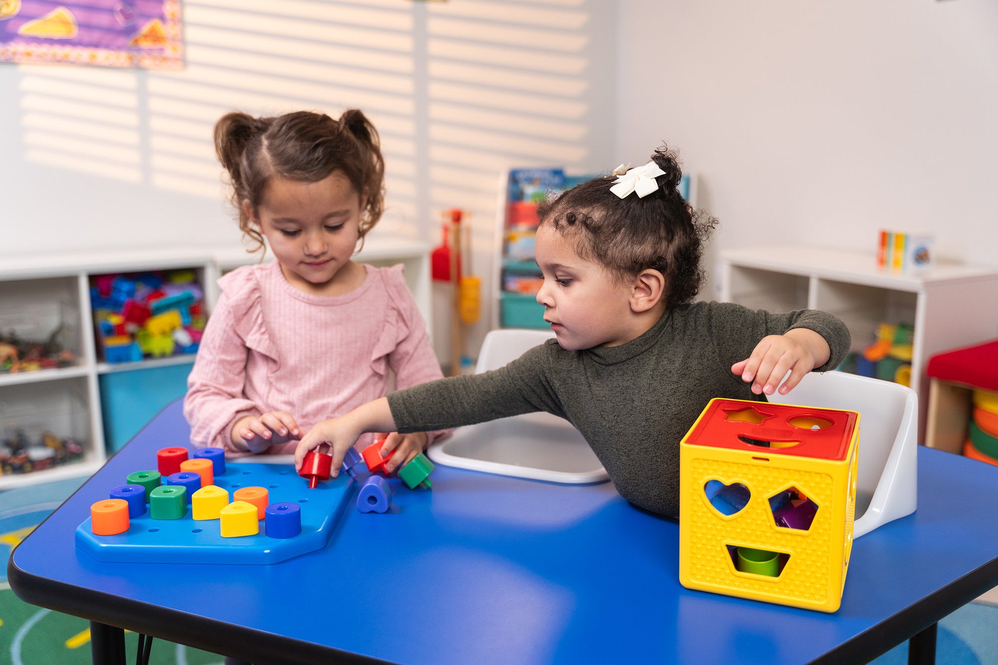 #60612 Toddler Tables 3-Seat Modular Feeding Table