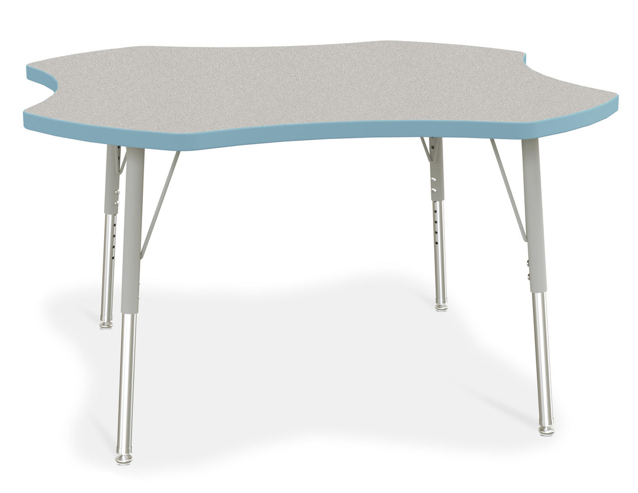 #1635 KYDZ ACTIVITY TABLE - FOUR LEAF - 48", 15" - 24" HT