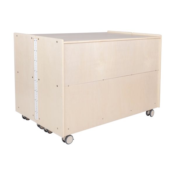 #60183 Mobile 30"H 2-Shelf Fold-N-Lock Storage - RTA