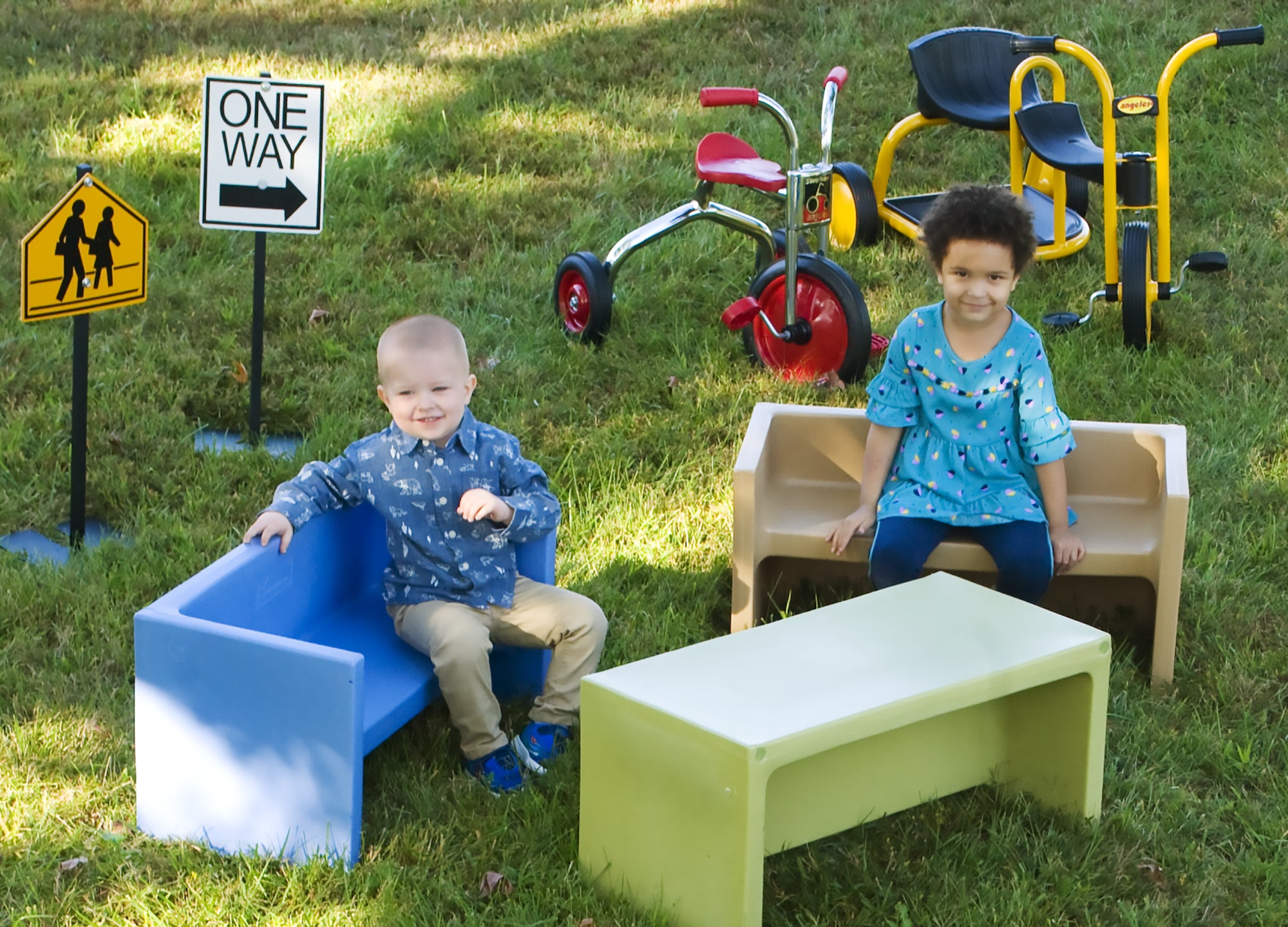 #10353 Set of 3 Adapta-Benches - Woodland Colors