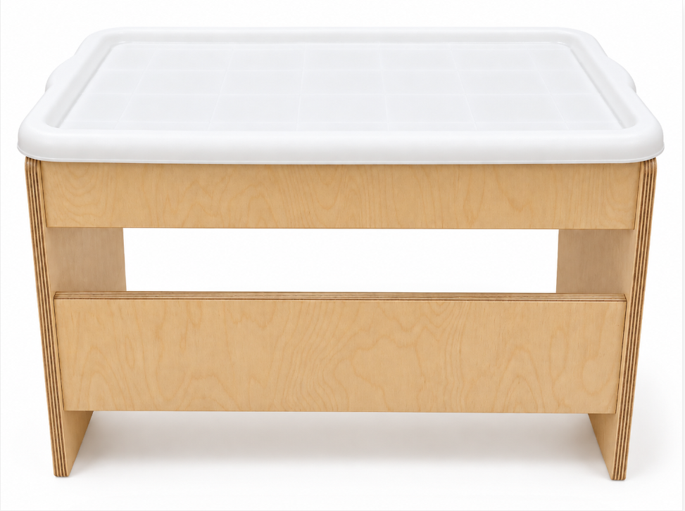 Mesa sensorial para niños pequeños Kids' Station n.° 22724, 67 cm de ancho x 49 cm de profundidad x 45 cm de alto, con tapa