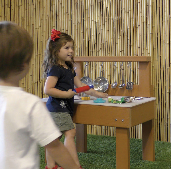 #47644 KSO-MT3018 Kids' Station Indoor/Outdoor  Mud Kitchen with Utensils