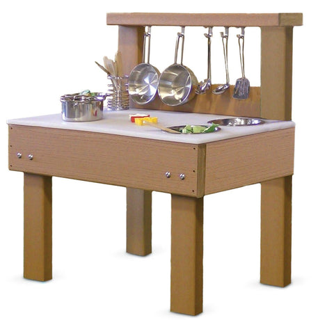 #47644 KSO-MT3018 Kids' Station Indoor/Outdoor  Mud Kitchen with Utensils