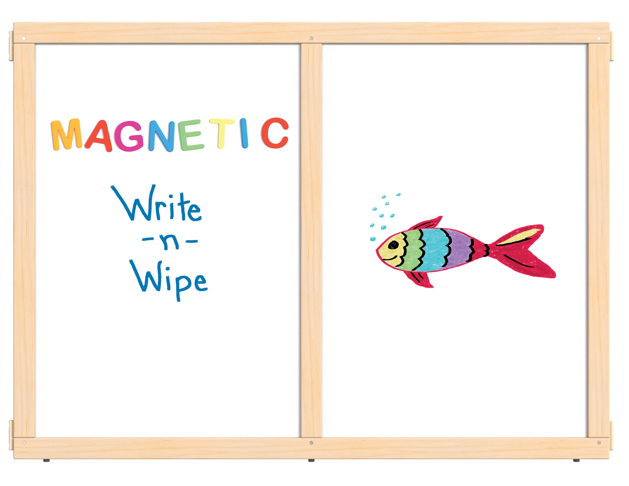 #870 KYDZ Suite® Panel - A-Height - 48" Wide - Magnetic Write-N-Wipe