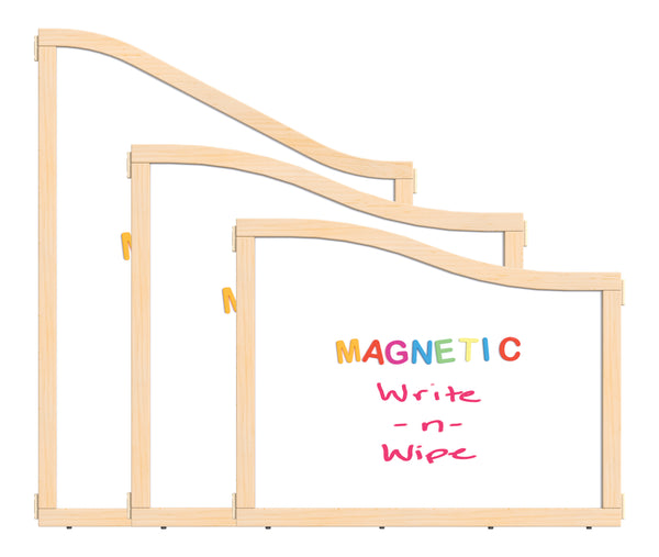 #59024 KYDZ Suite® Cascade Panel - A to S-height - 36" Wide - Magnetic Write-n-Wipe