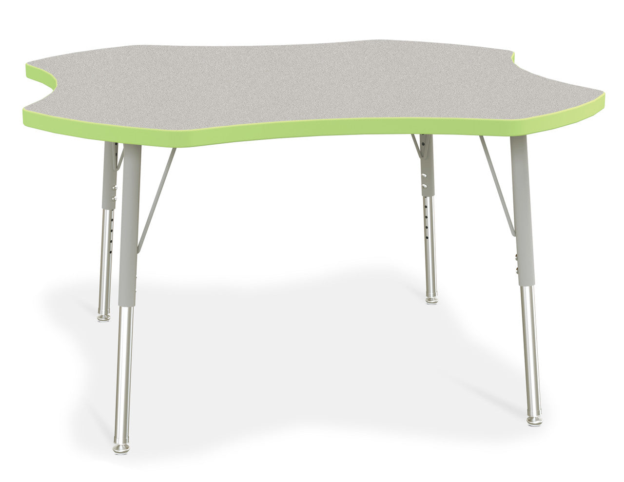 #1635 KYDZ ACTIVITY TABLE - FOUR LEAF - 48", 15" - 24" HT