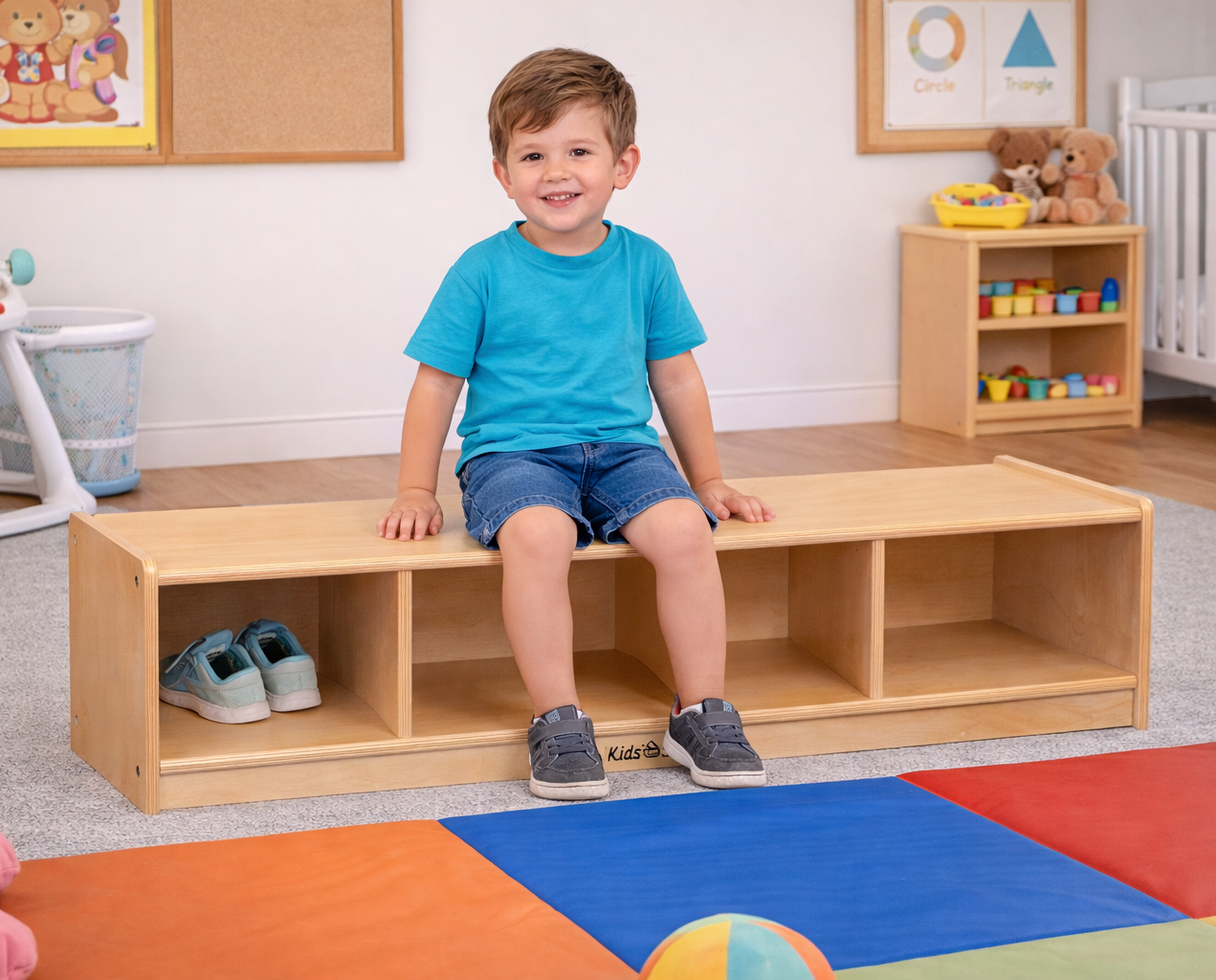 #30135 Kids' Station Bench Locker, Fully Assembled