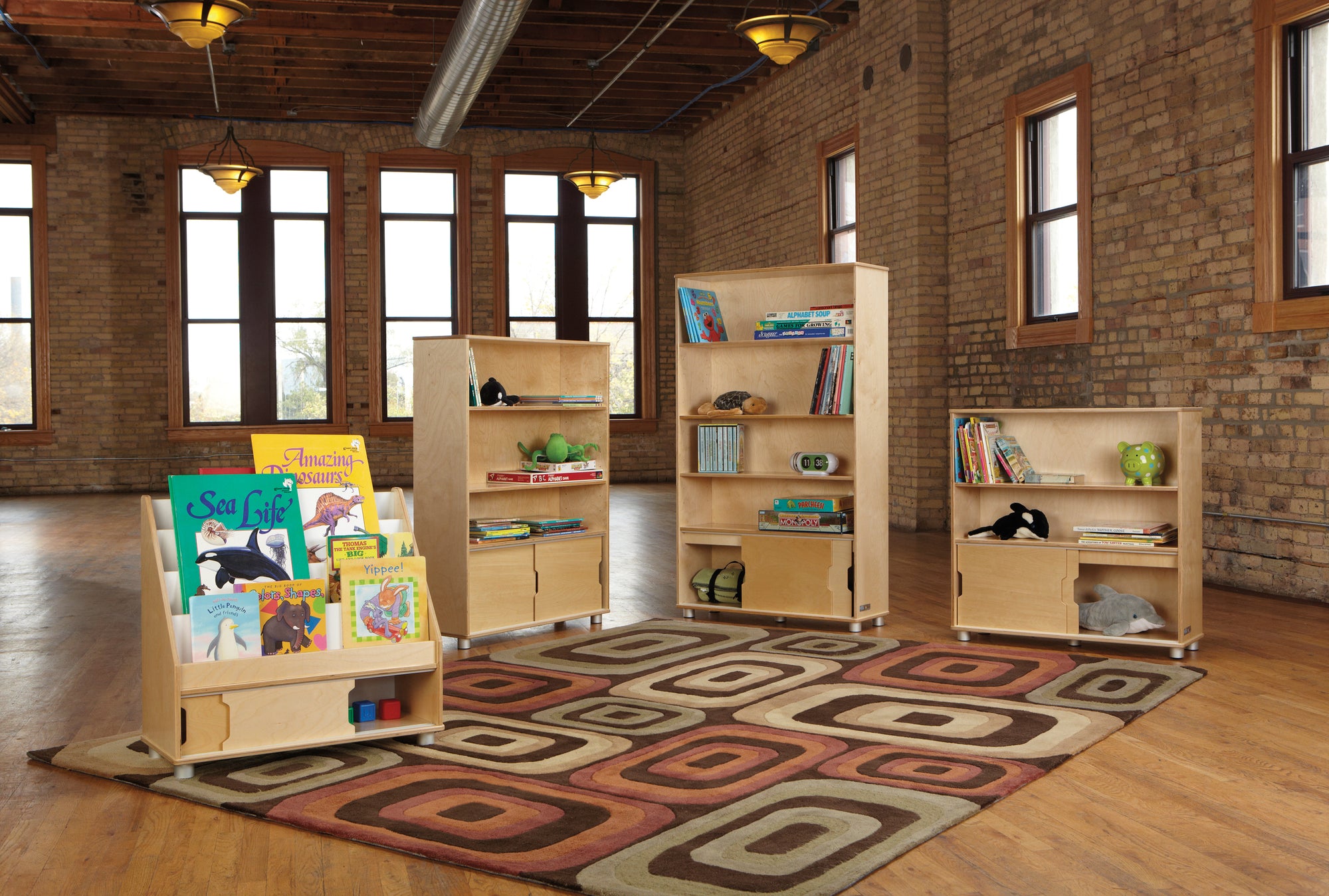 #968 TrueModern Four-Shelf Bookcase