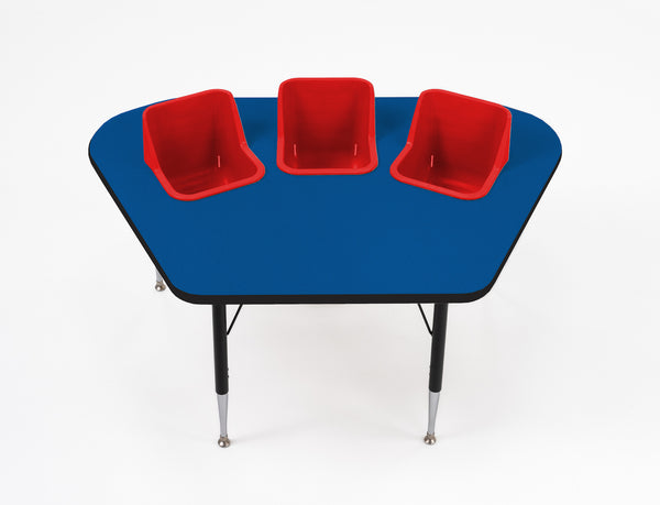 #60612 Toddler Tables 3-Seat Modular Feeding Table