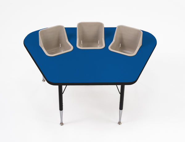 #60612 Toddler Tables 3-Seat Modular Feeding Table