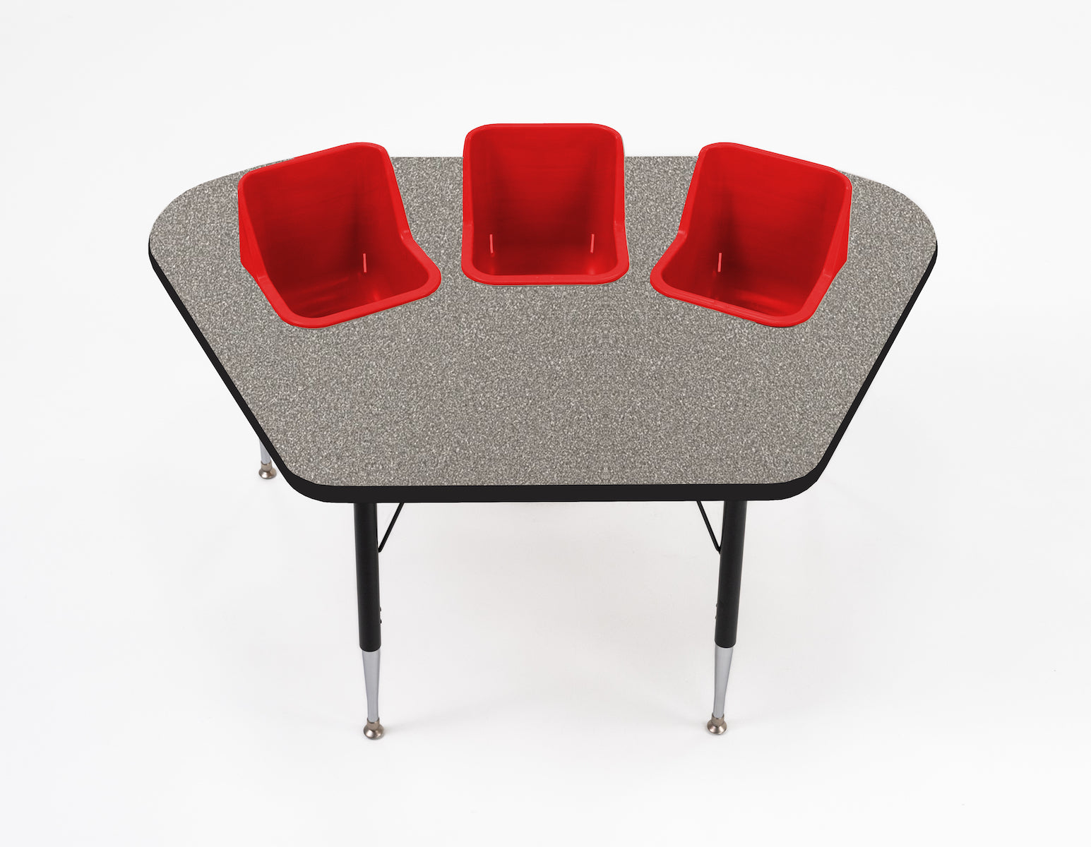 #60612 Toddler Tables 3-Seat Modular Feeding Table