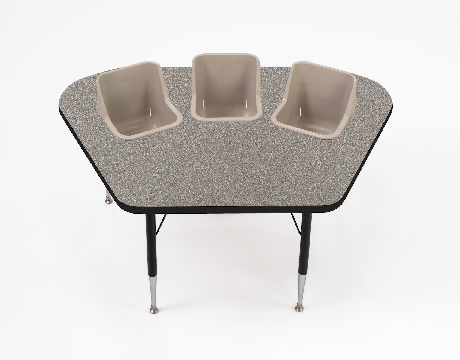 #60612 Toddler Tables 3-Seat Modular Feeding Table