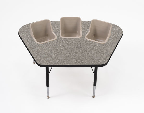 #60612 Toddler Tables 3-Seat Modular Feeding Table