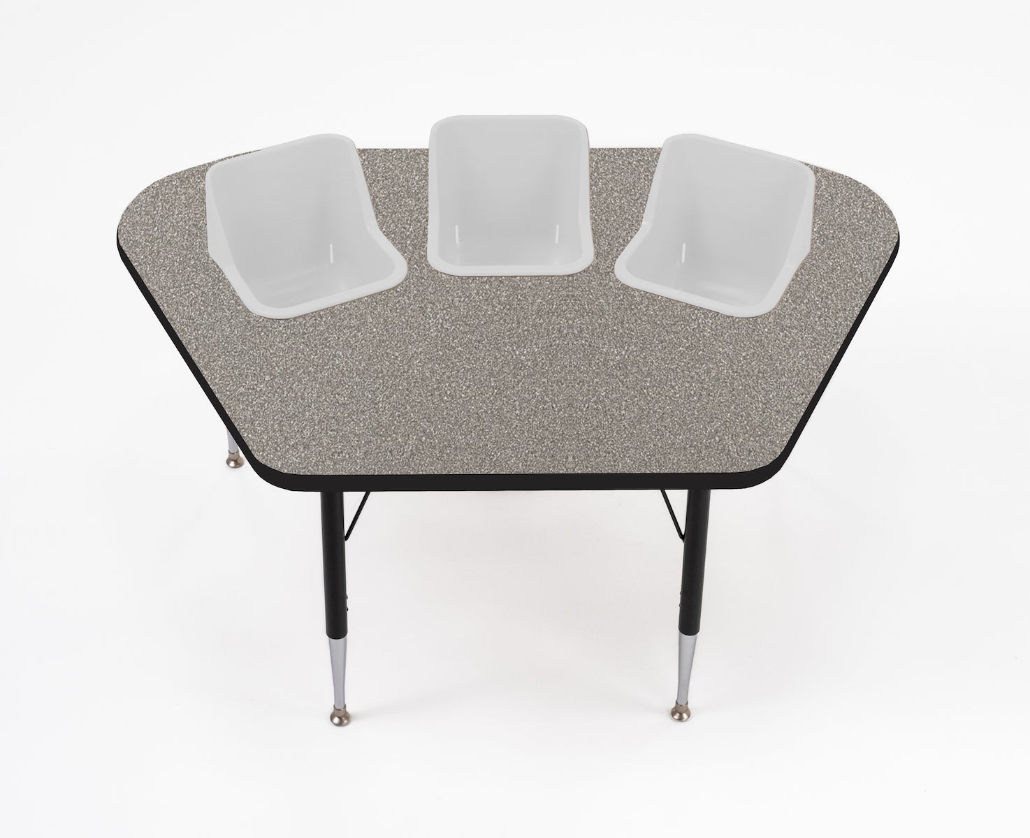 #60612 Toddler Tables 3-Seat Modular Feeding Table