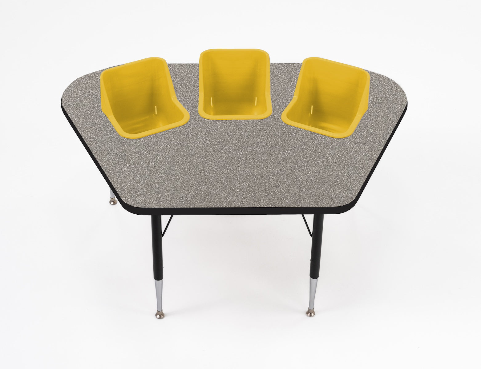 #60612 Toddler Tables 3-Seat Modular Feeding Table