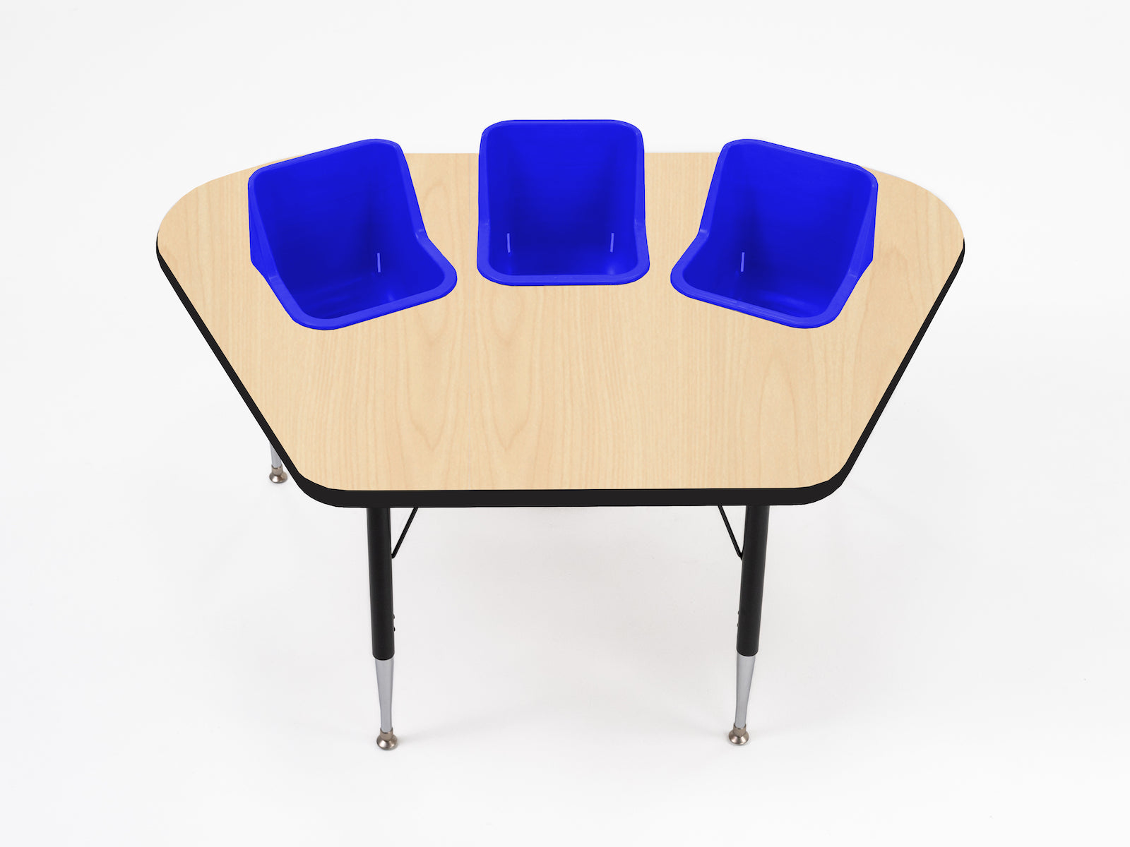 #60612 Toddler Tables 3-Seat Modular Feeding Table