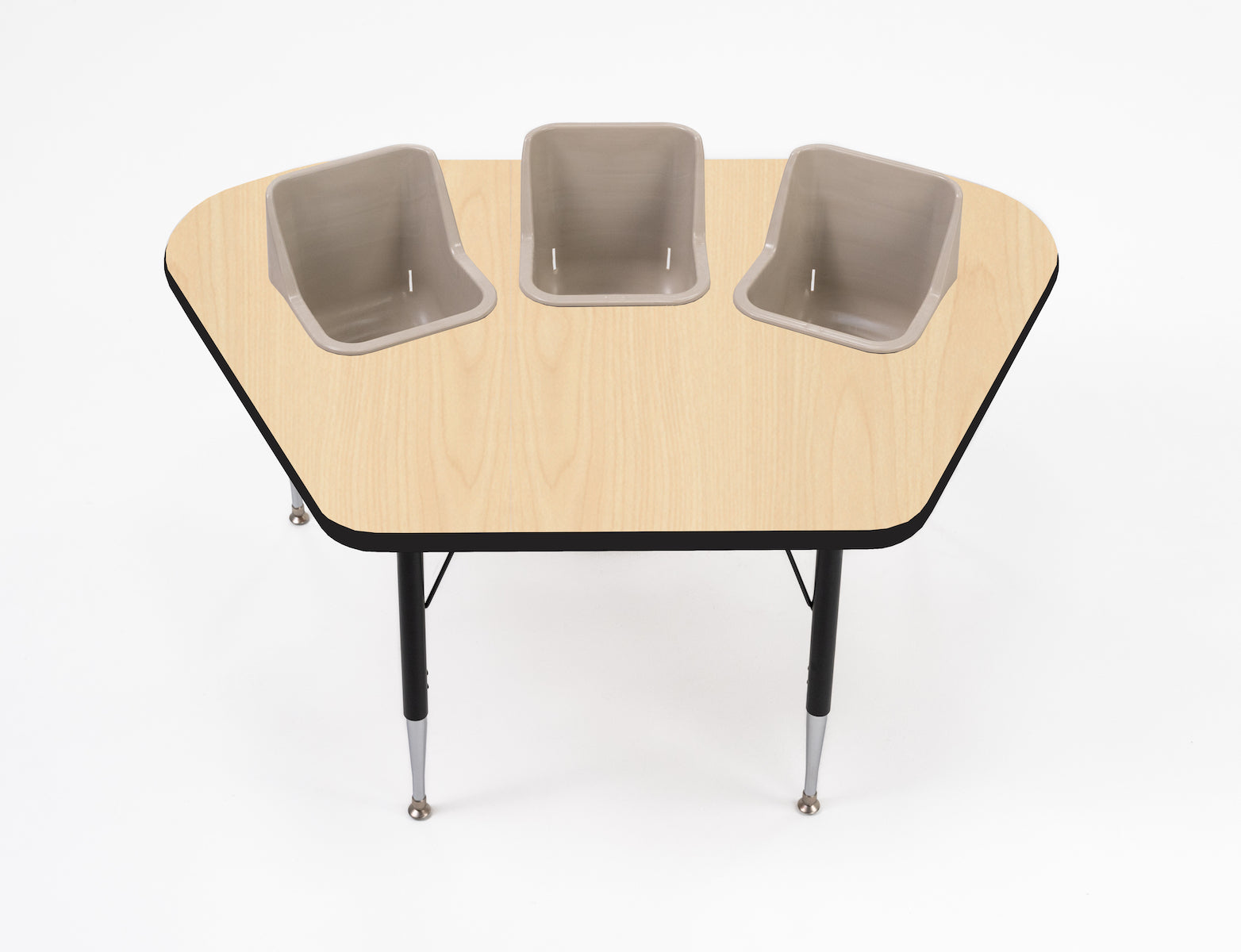 #60612 Toddler Tables 3-Seat Modular Feeding Table