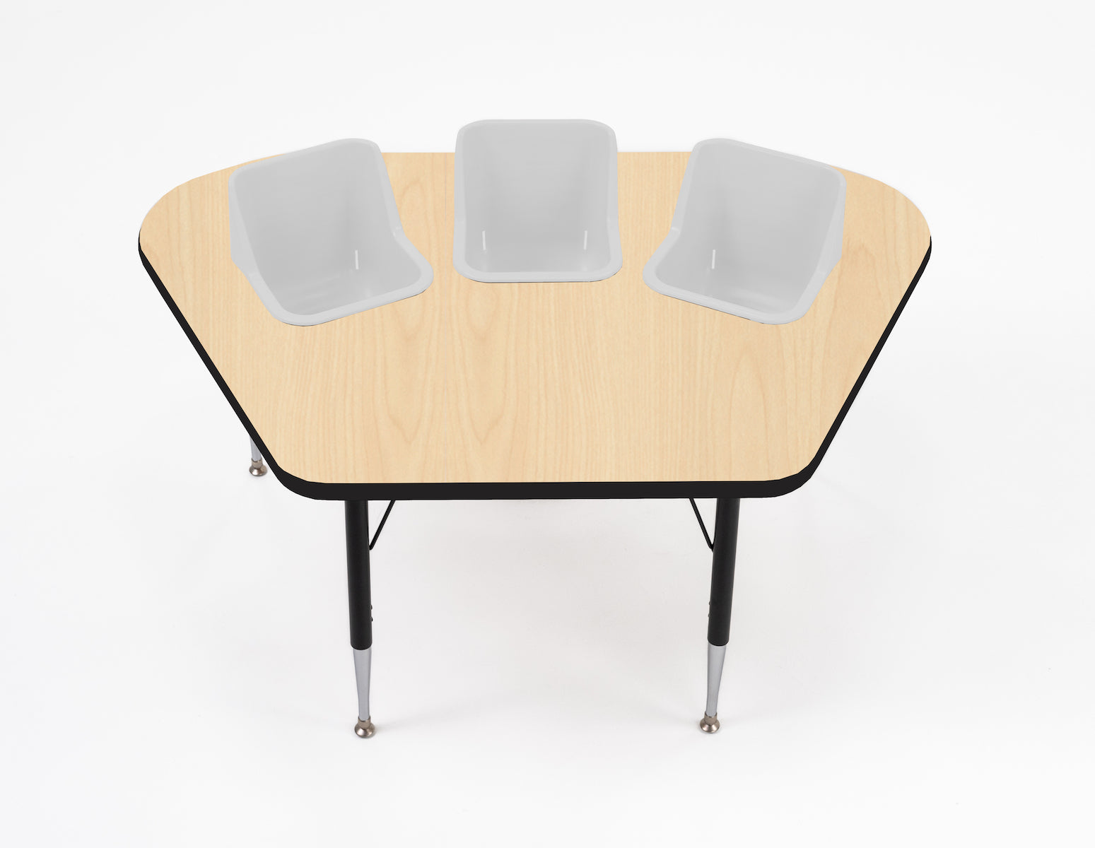 #60612 Toddler Tables 3-Seat Modular Feeding Table