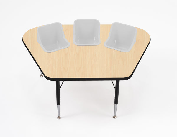 #60612 Toddler Tables 3-Seat Modular Feeding Table