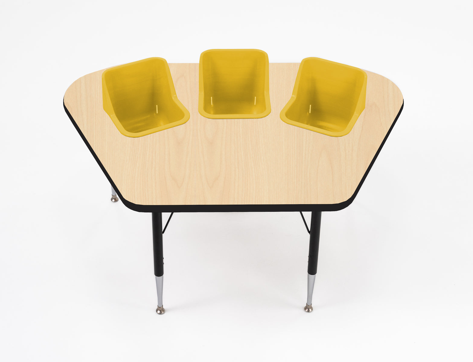 #60612 Toddler Tables 3-Seat Modular Feeding Table