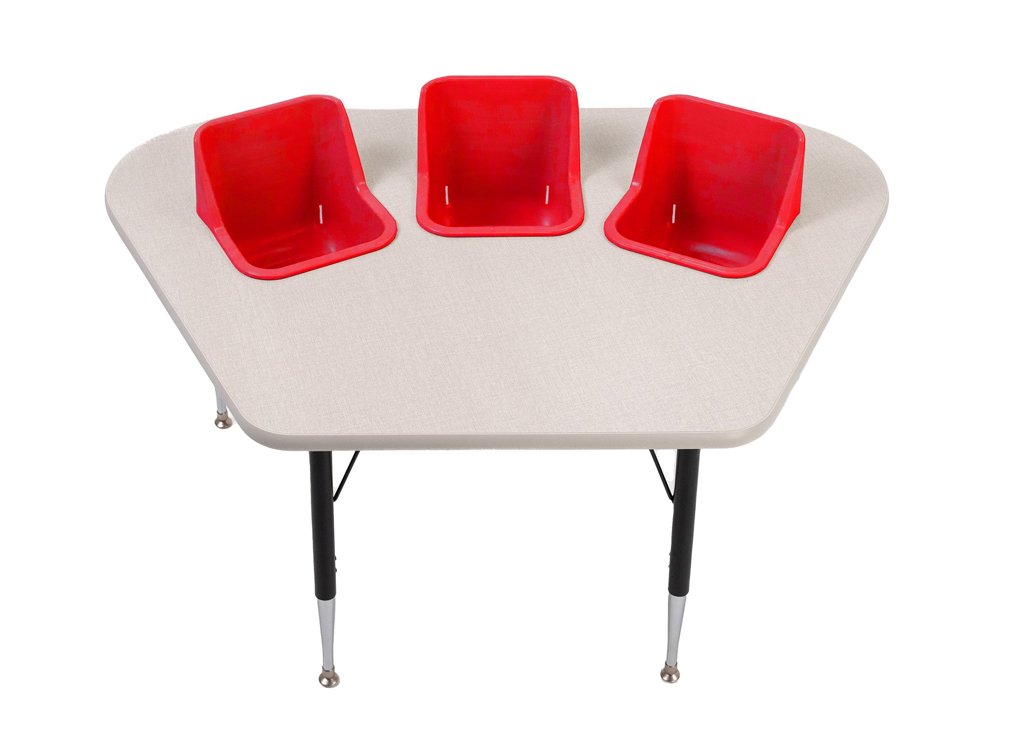 #60612 Toddler Tables 3-Seat Modular Feeding Table