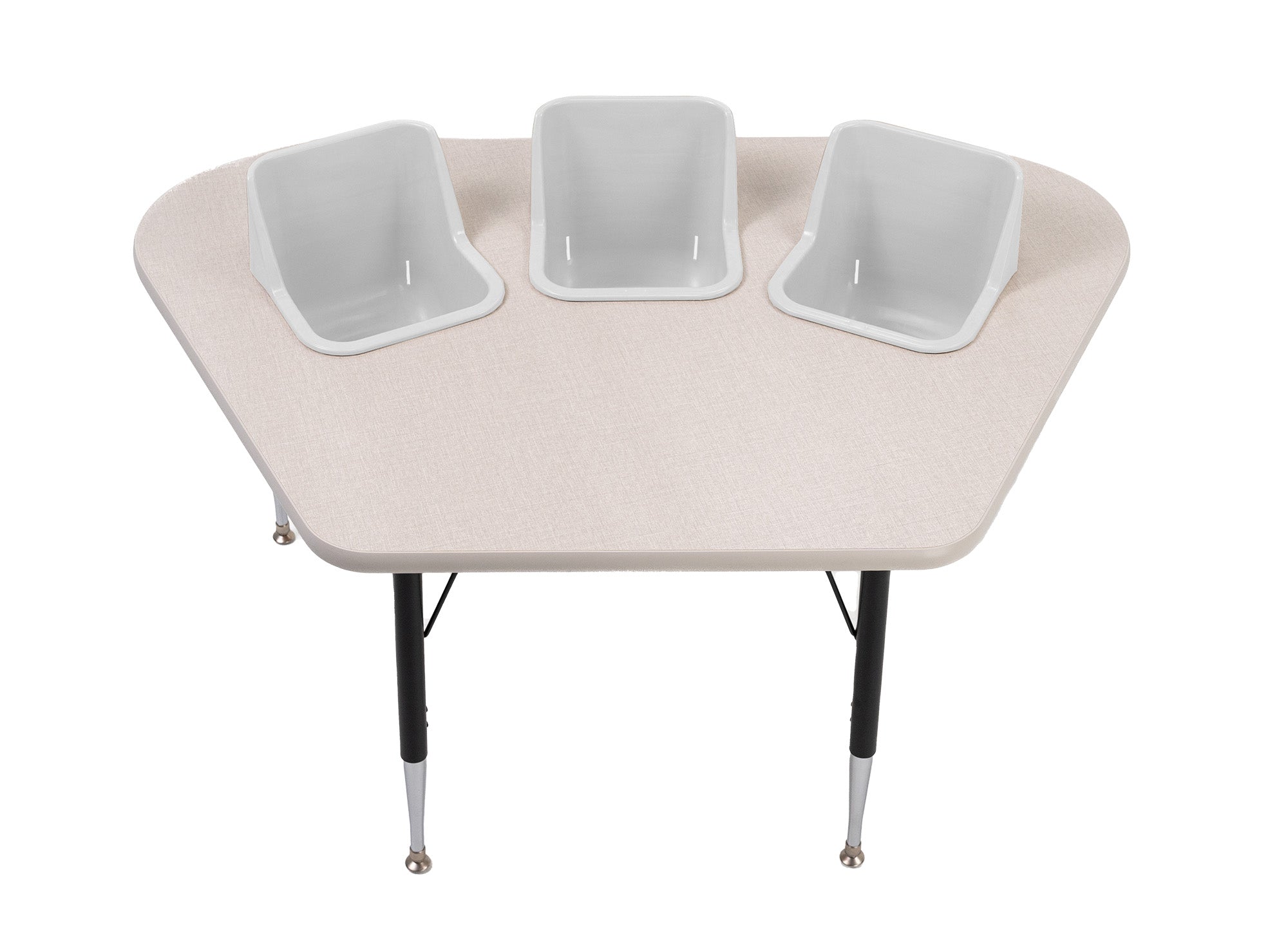 #60612 Toddler Tables 3-Seat Modular Feeding Table
