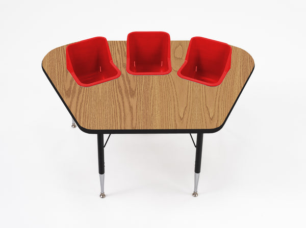 #60612 Toddler Tables 3-Seat Modular Feeding Table