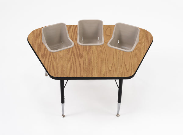 #60612 Toddler Tables 3-Seat Modular Feeding Table