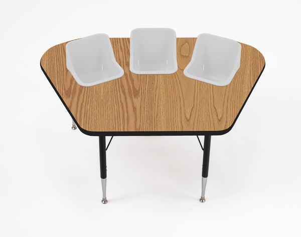 #60612 Toddler Tables 3-Seat Modular Feeding Table