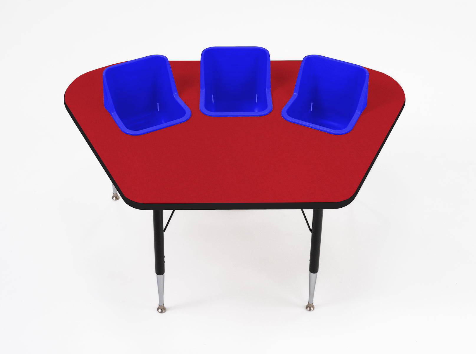 #60612 Toddler Tables 3-Seat Modular Feeding Table