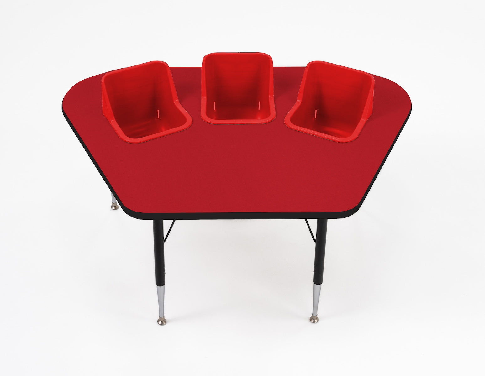 #60612 Toddler Tables 3-Seat Modular Feeding Table