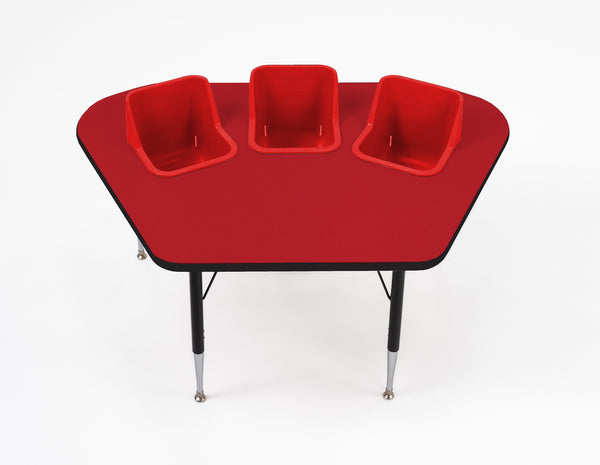 #60612 Toddler Tables 3-Seat Modular Feeding Table