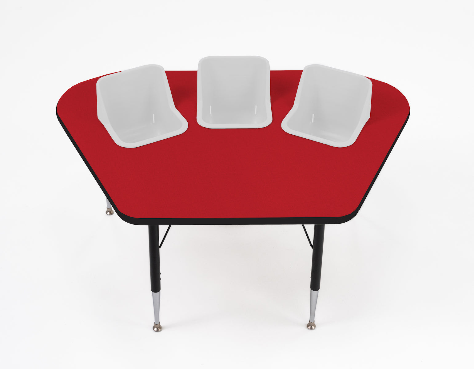 #60612 Toddler Tables 3-Seat Modular Feeding Table