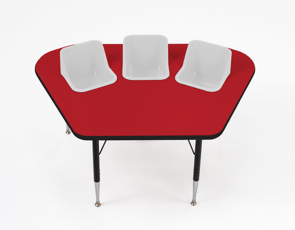 #60612 Toddler Tables 3-Seat Modular Feeding Table