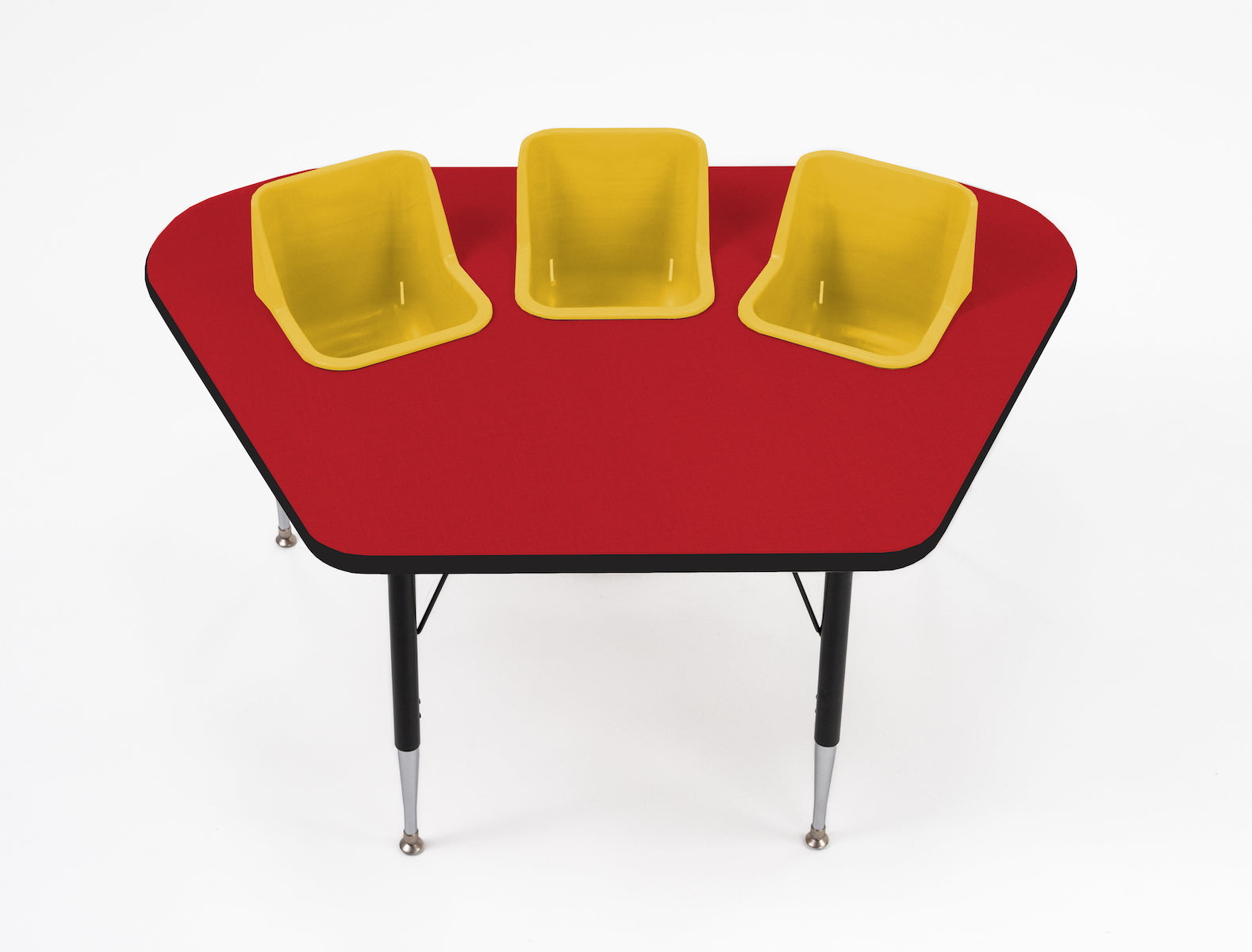 #60612 Toddler Tables 3-Seat Modular Feeding Table